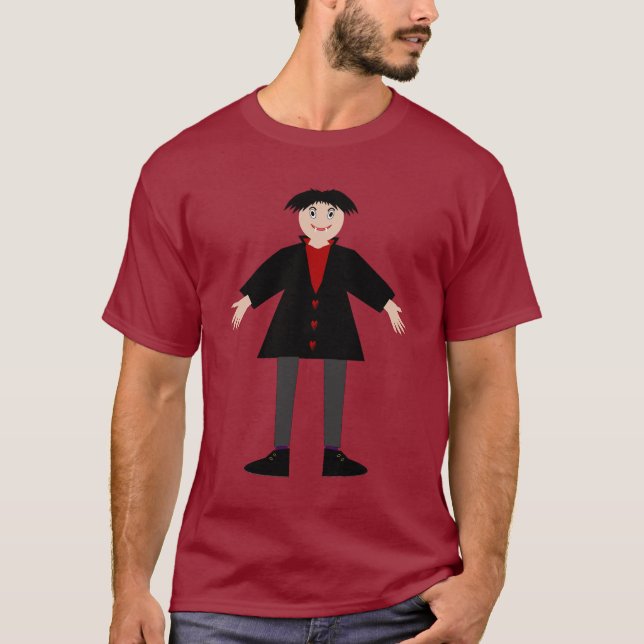 Cute Halloween Vampire T-Shirt (Front)