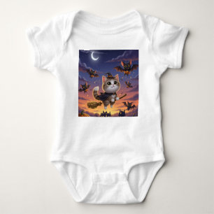 Cute Halloween Witch Baby Bodysuit