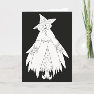 Cute Halloween Witch Card