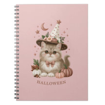 Cute Halloween Witch Cat Pumpkin