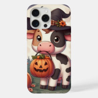 Cute Halloween witch cow