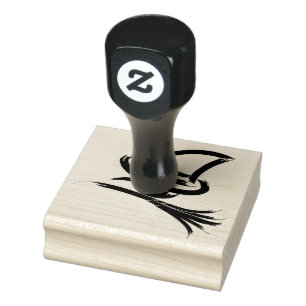 Cute Halloween witch Rubber Stamp