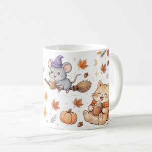 Cute Halloween Wizard Animals Mug