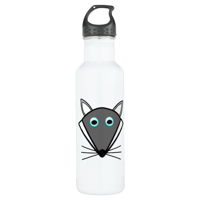 Cute Halloween Wolf 710 Ml Water Bottle (Front)