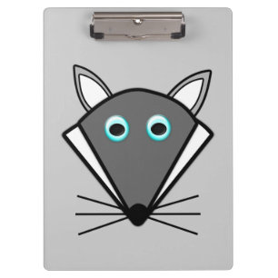 Cute Halloween Wolf Clipboard