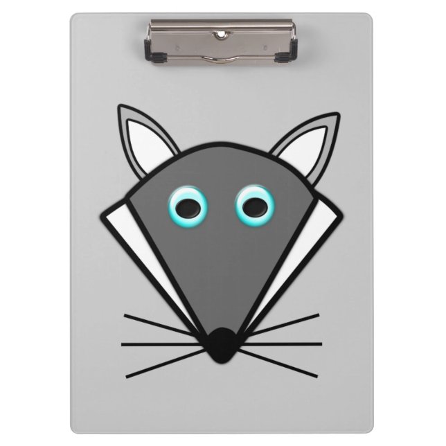 Cute Halloween Wolf Clipboard (Front)