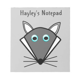 Cute Halloween Wolf Customisable Notepad