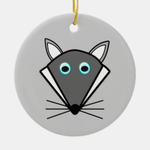 Cute Halloween Wolf Ornament