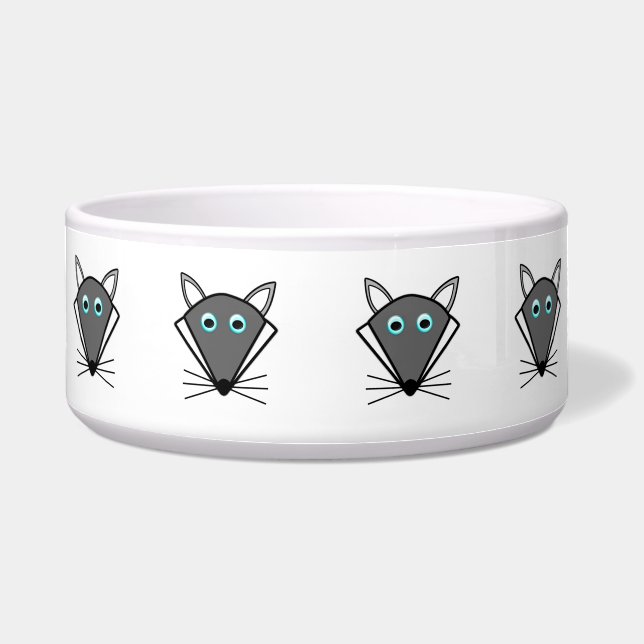 Cute Halloween Wolf Pet Bowl (Front)