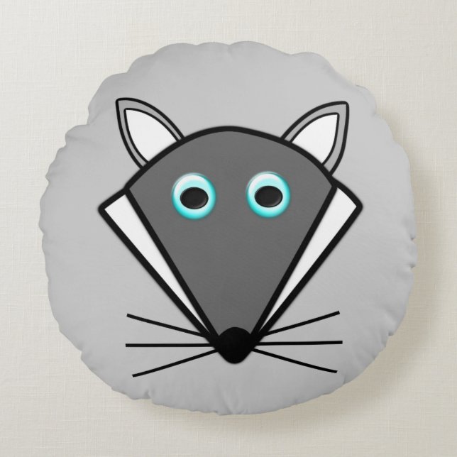 Cute Halloween Wolf Pillow (Front)