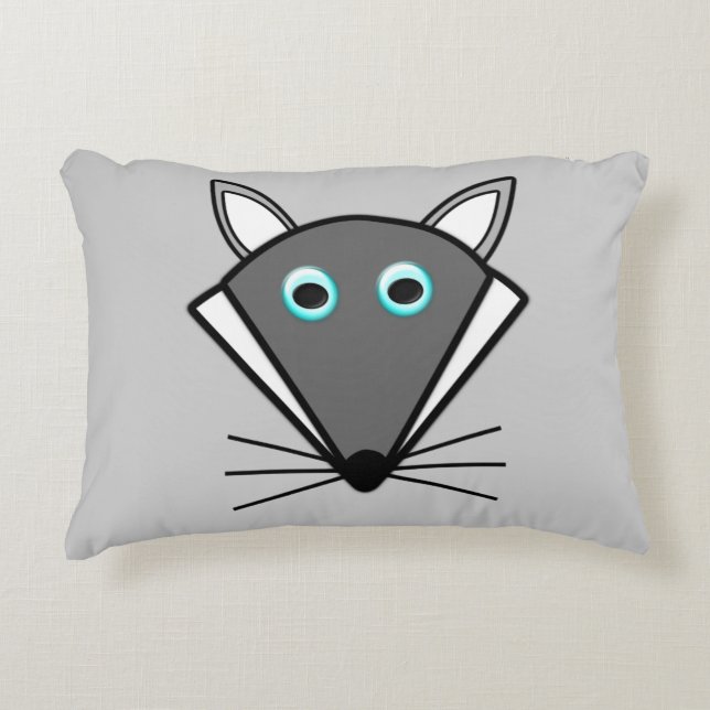 Cute Halloween Wolf Pillow (Front)
