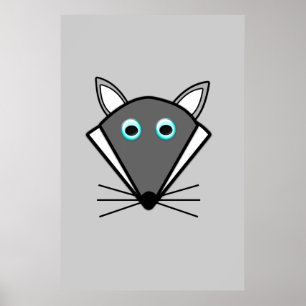 Cute Halloween Wolf Poster
