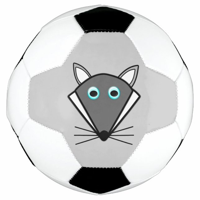 Cute Halloween Wolf Soccer Ball (Front)