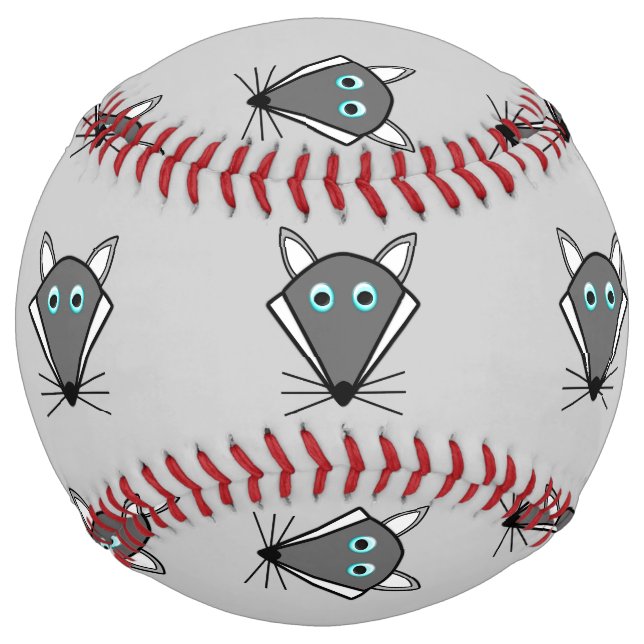 Cute Halloween Wolf Softball (Front)