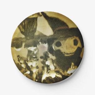 Cute Halloween-y Witch Voodoo Doll Dude Plates