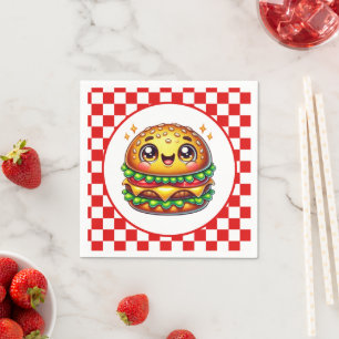 Cute Hamburger lovers party Napkin