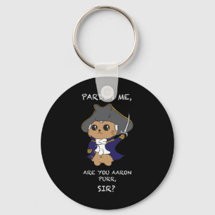 Cute Hamilton Cat  Key Ring