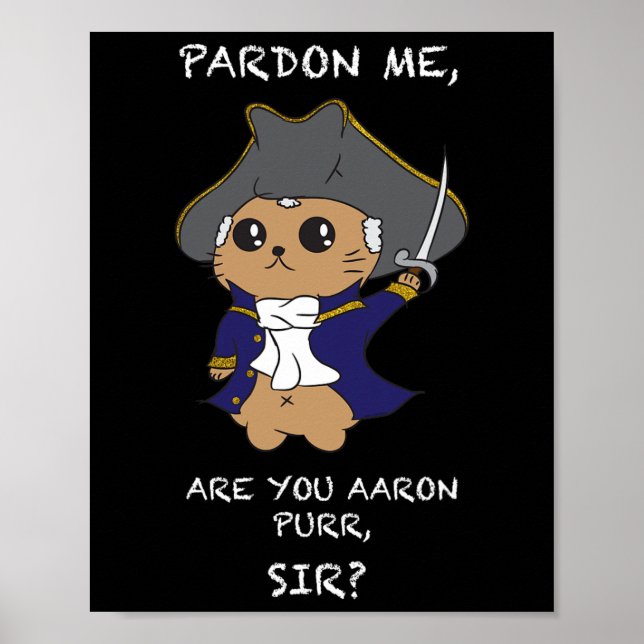 Cute Hamilton Cat  Poster (Front)
