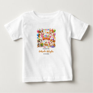 Cute Hamster Birthday Party Kids Hamster Baby T-Shirt