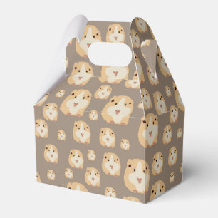 Cute Hamster Brown Pattern Favour Box