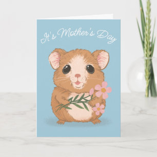 Cute Hamster Dark Humor Mother's Day Card