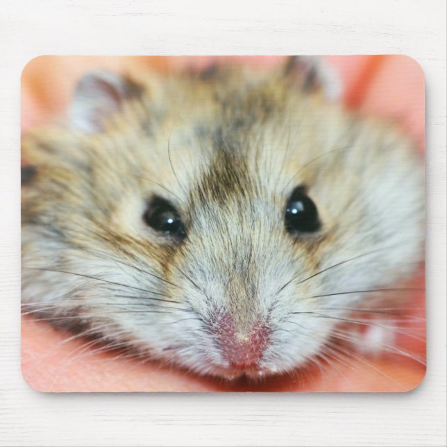 Cute Hamster Face 2 Mouse Pad (Front)