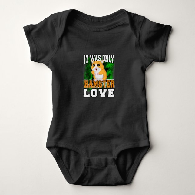 Cute Hamster For Girls Boys Adults Baby Bodysuit (Front)