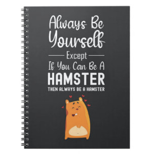 Cute Hamster Gifts Animal Lover Funny Pet Rodent Notebook