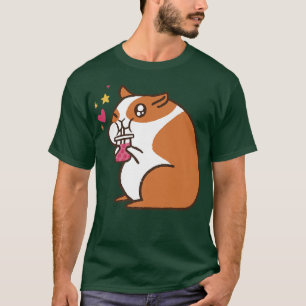 Cute Hamster Guinea Pig Bubble Tea T-Shirt