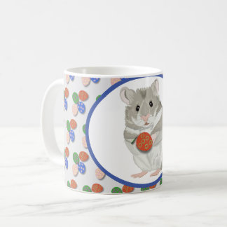 Cute Hamster holding an Easter Egg Coffee Mug