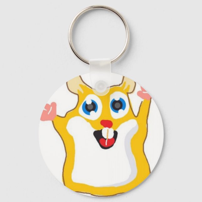 Cute hamster keychain for kids (Front)