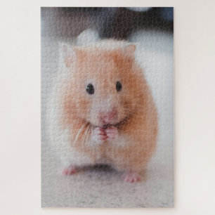 Cute Hamster Love Animals Jigsaw Puzzle