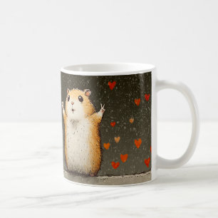 Cute Hamster Love Mug Adorable Fluffy Hamster wi