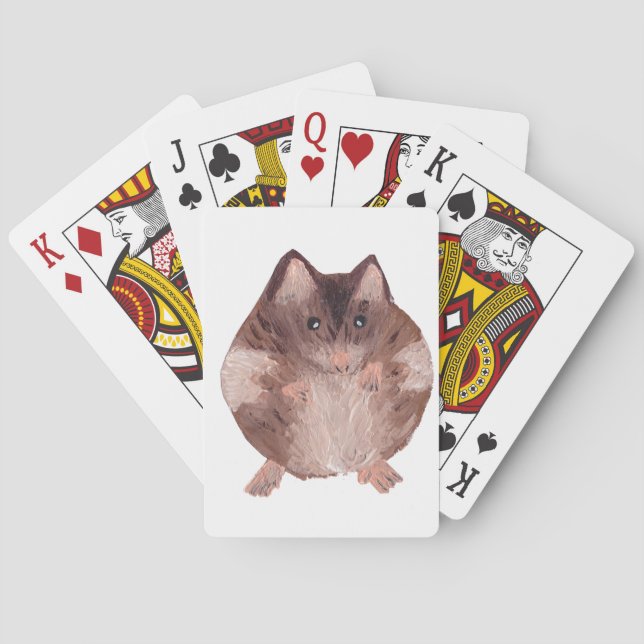 Cute Hamster Playing Cards (Back)
