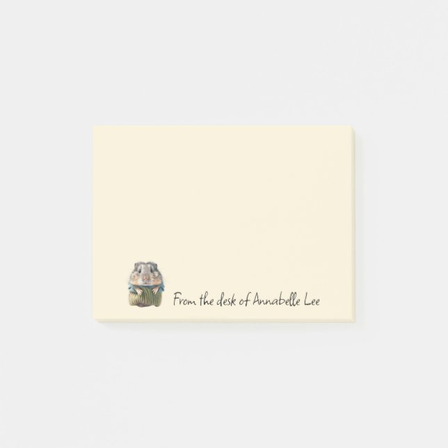 Cute Hamster Post-it Notes (Front)