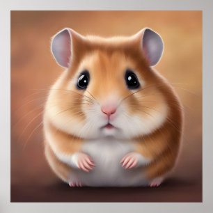 Cute Hamster Poster