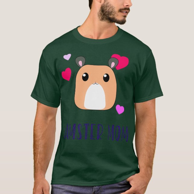 Cute hamster shirt Hamster Mum  Robo Syrian (Front)