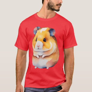 Cute hamster watercolor cute animals gift T-Shirt