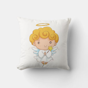 Cute Hand drawn Angel boy Cushion