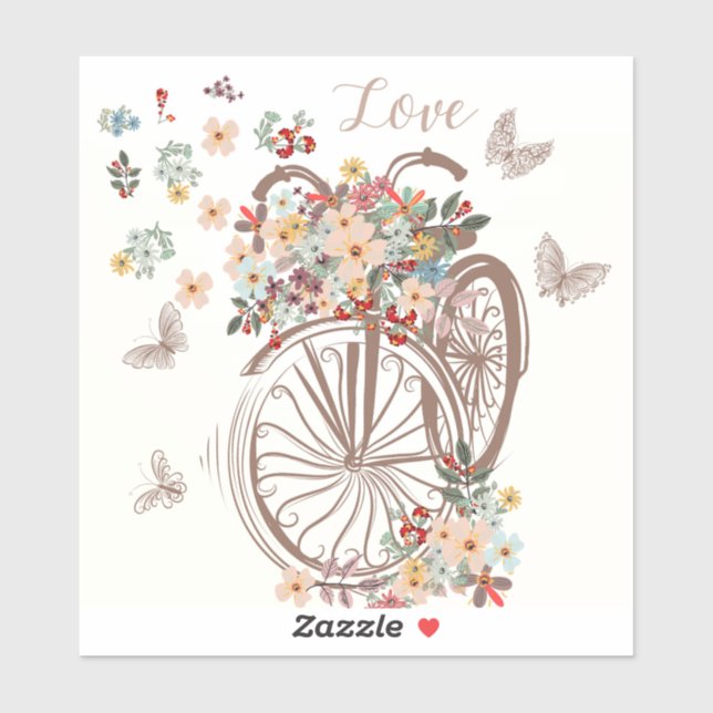 Cute Hand Drawn Bicycle (Sheet)