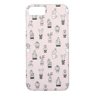 Cute Hand Drawn Cactus Pattern iPhone 8/7 Case