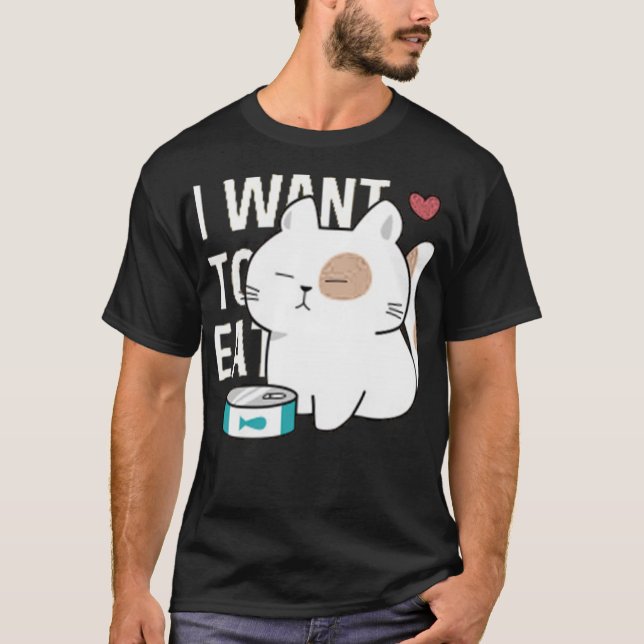 Cute hand drawn chubby cats T-Shirt (Front)