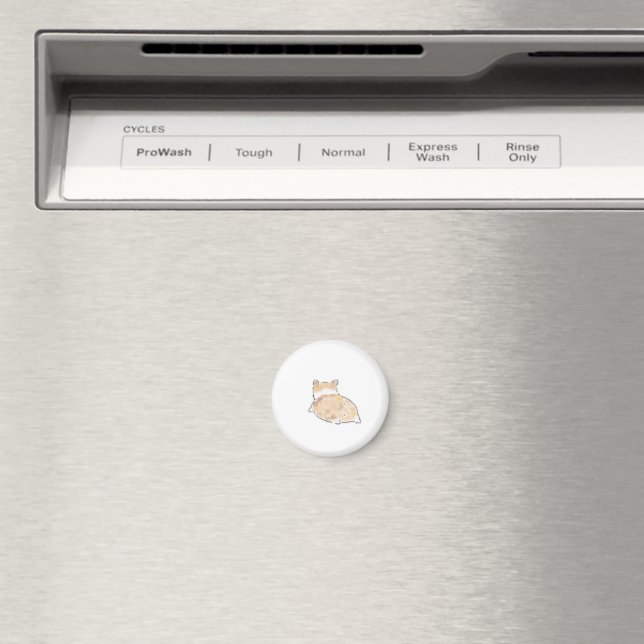 Cute Hand-Drawn Corgi Butt Back View Illustration Magnet (In Situ (Dishwasher))