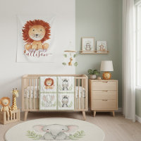Cute hand drawn lion personalised kids
