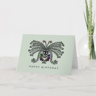 Cute Hand drawn -  LYREBIRD - Nature - Australia Card