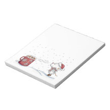 Cute hand drawn mouse design for Christmas