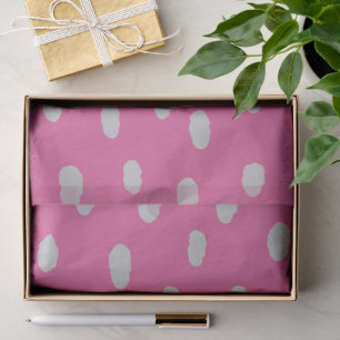 Cute Hand Drawn Polka Dot Pattern Tissue Paper