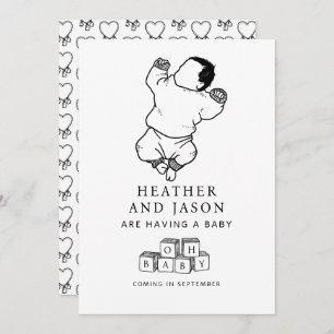 Cute Hand Drawn Pregnancy Announcement