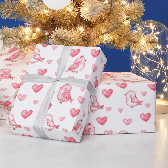cute hand drawn seamless pattern with watercolor  wrapping paper (Holidays)