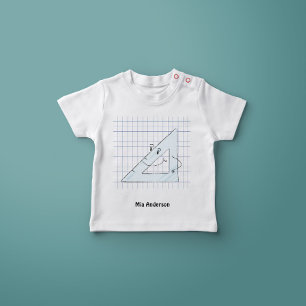 Cute Hand Drawn Set-square Name T-Shirt